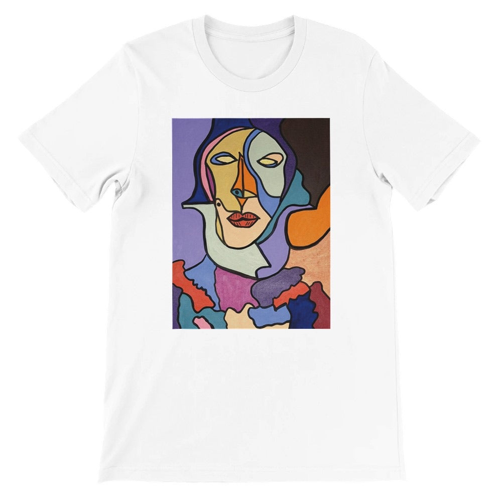 "Fragments of a Woman" Men's Oversized Drop-Shoulder Crewneck T-Shirt