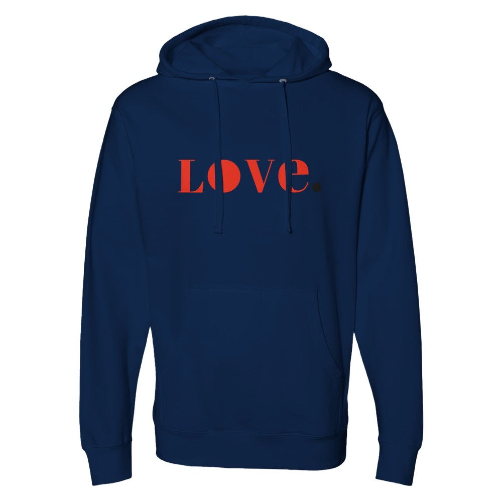 LOVE. Unisex  Midweight Hooded Sweatshirt