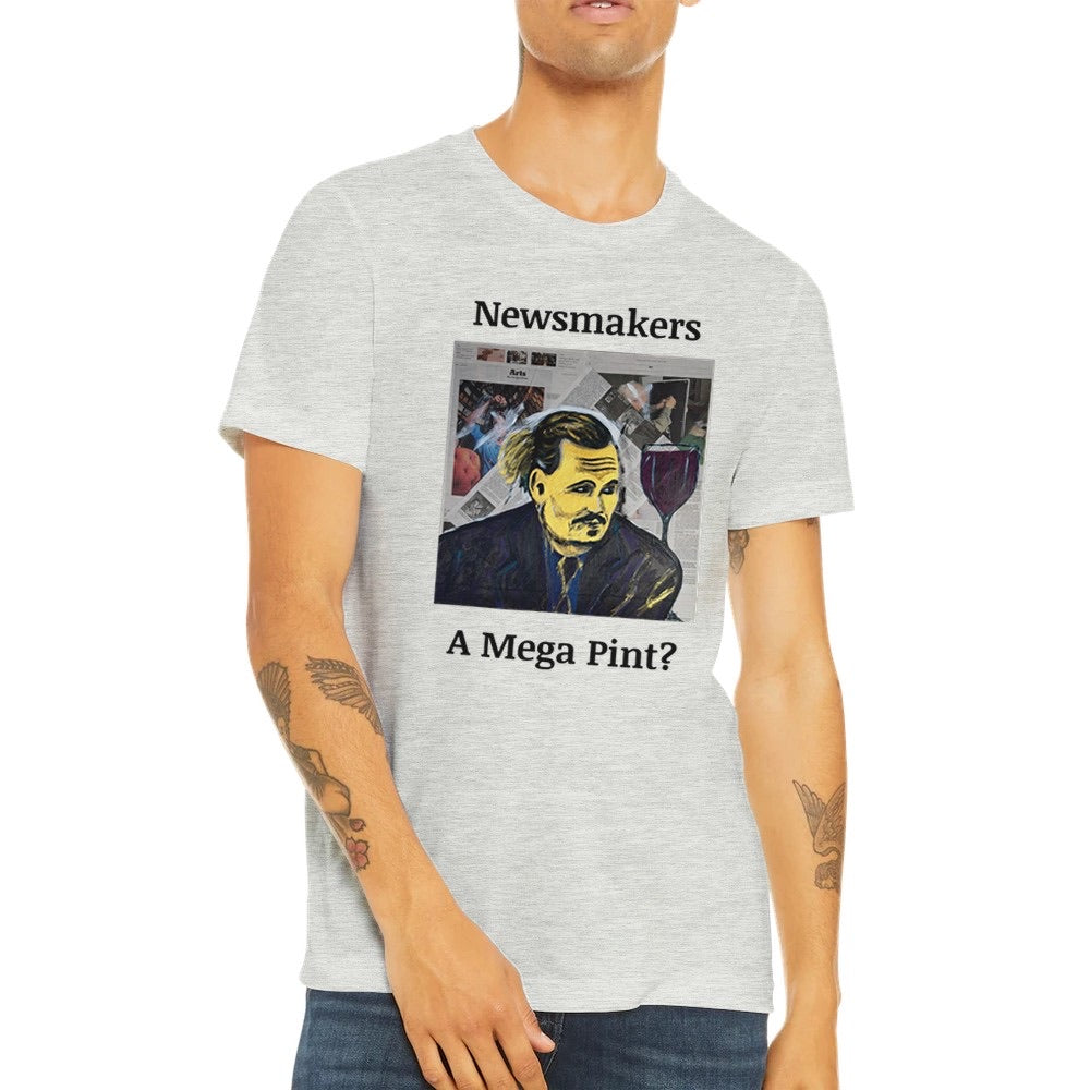 "Newsmakers - A Mega Pint?" Triblend Unisex Crewneck T-shirt
