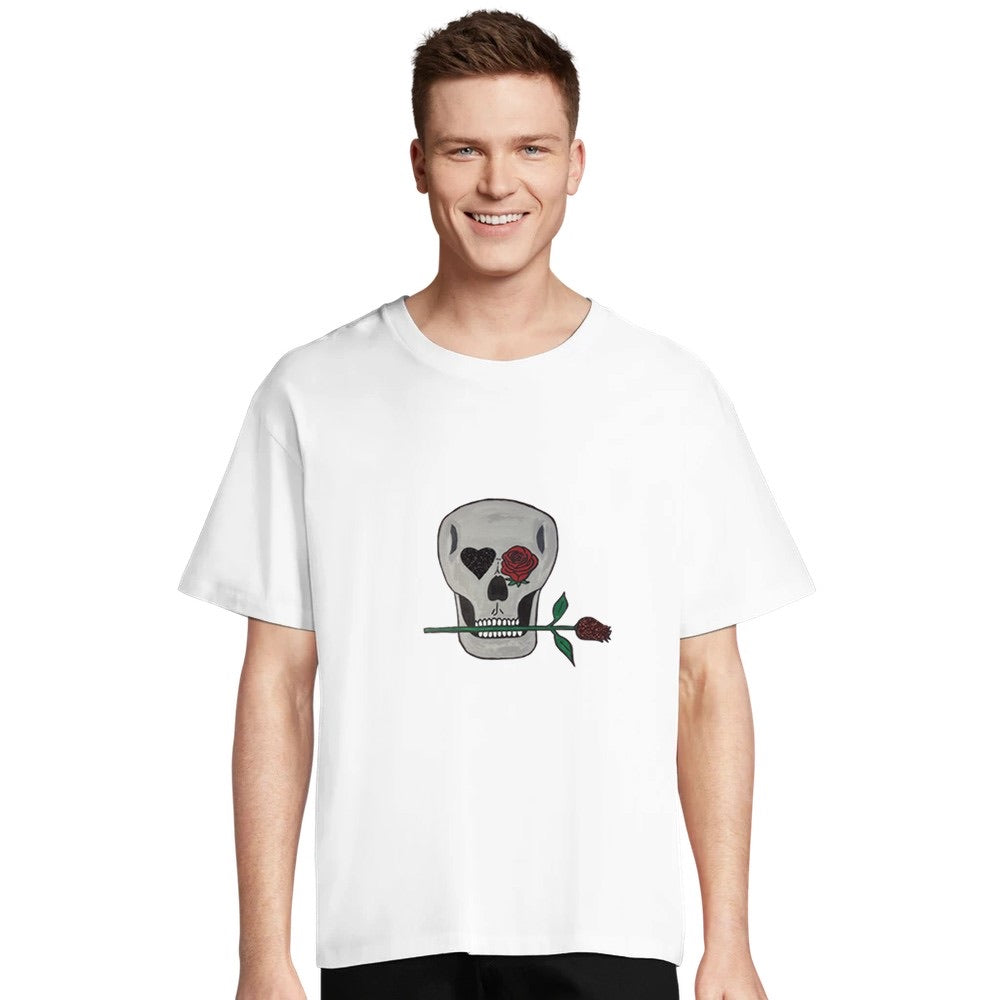 Skull and Roses Premium Unisex Crewneck T-shirt