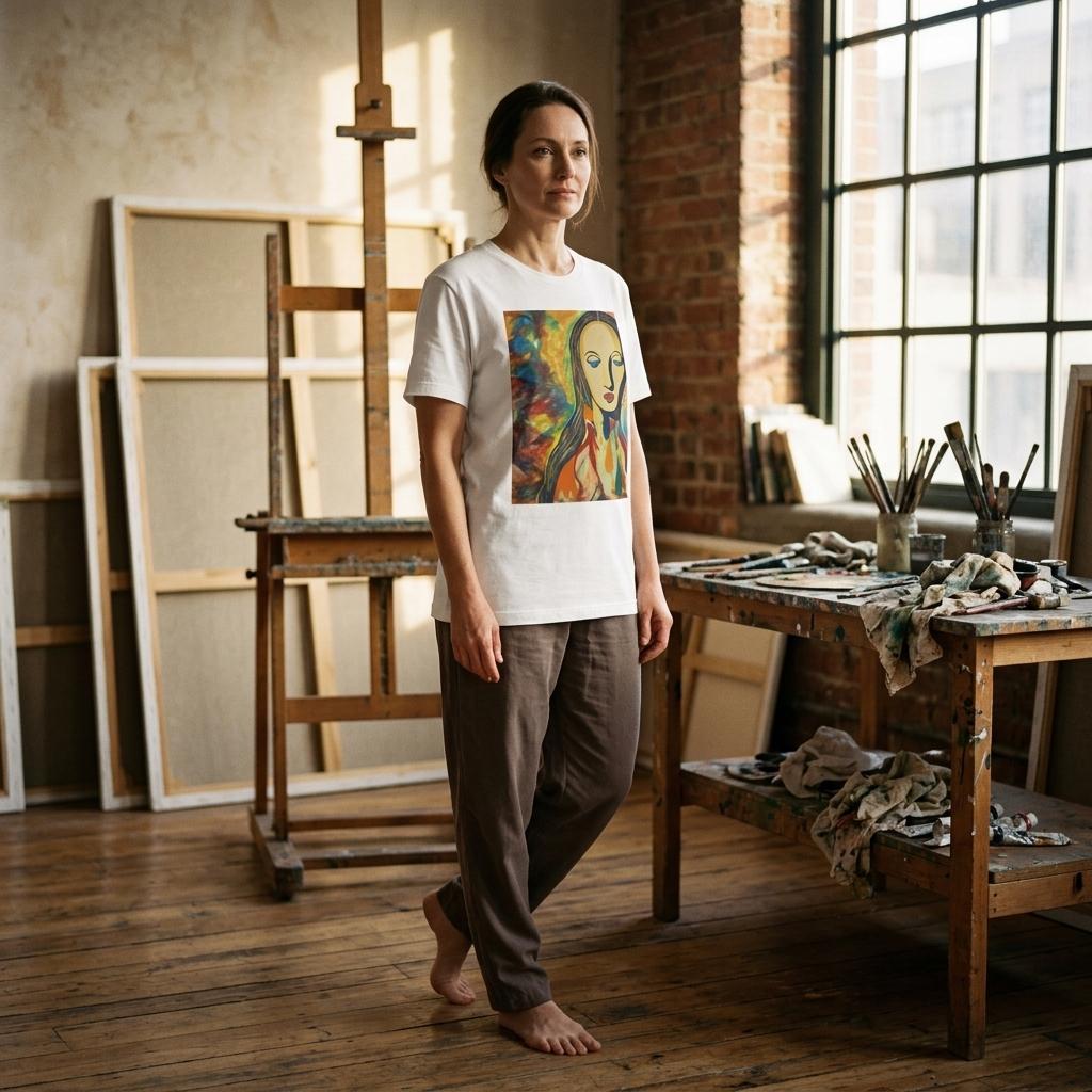 The Girl Upstairs — Heavyweight T-Shirt