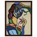 "Black Magic Woman" Framed Canvas 45x60 cm / 18x24″