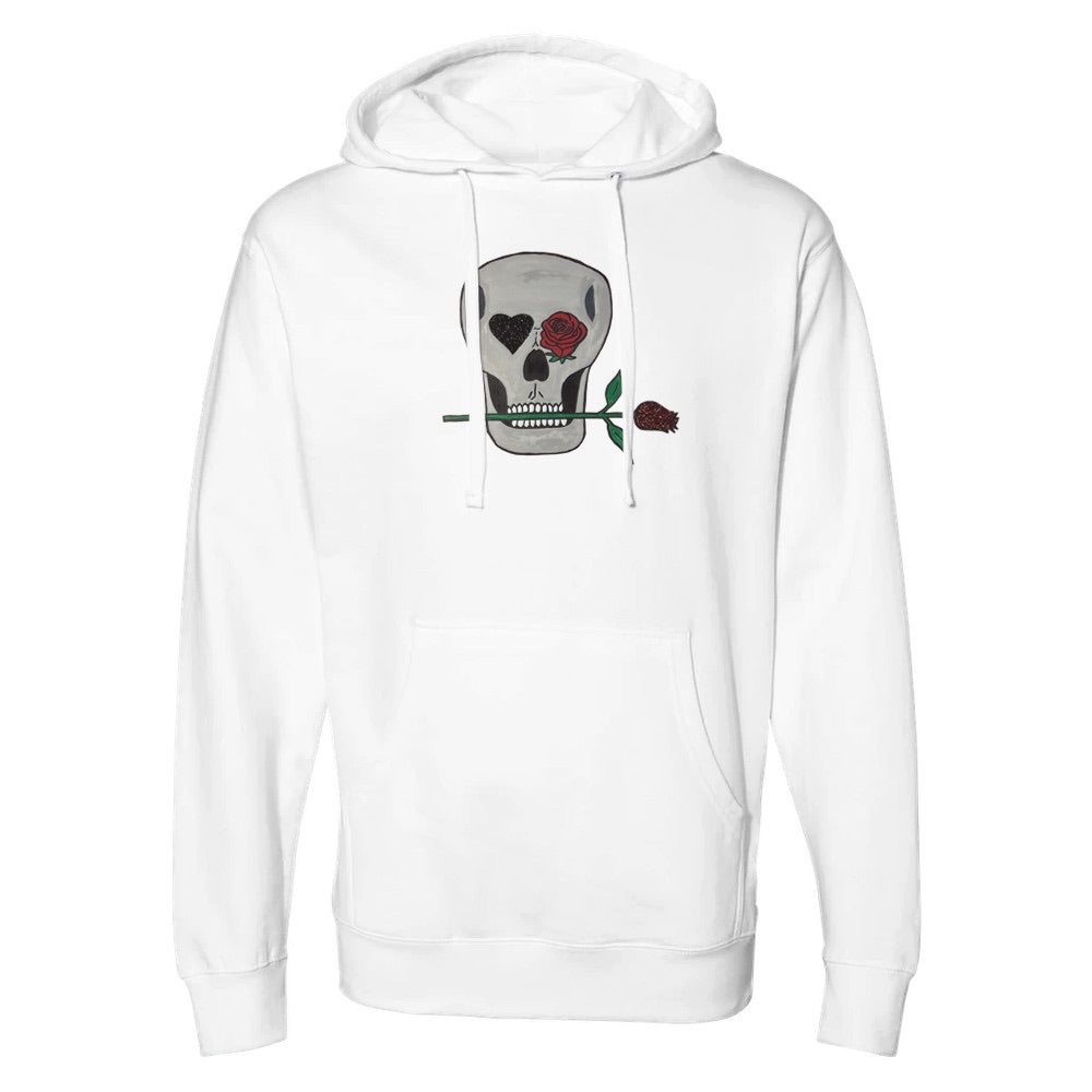 Skull and Roses Midweight Hooded Sweatshirt
