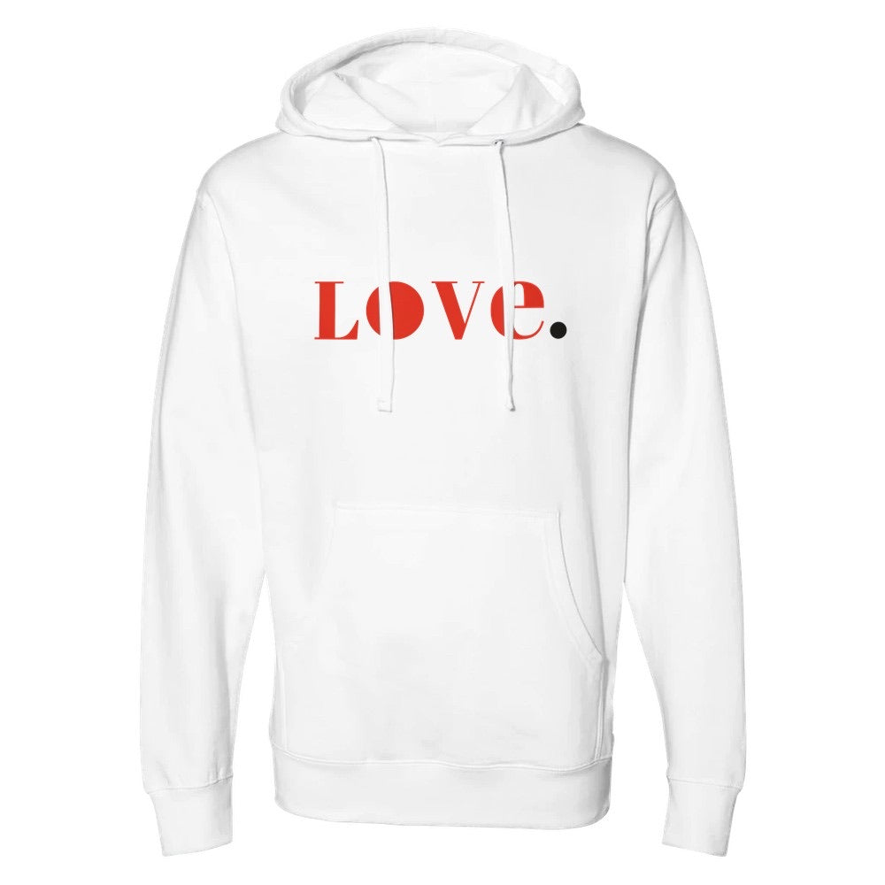 LOVE. Unisex  Midweight Hooded Sweatshirt