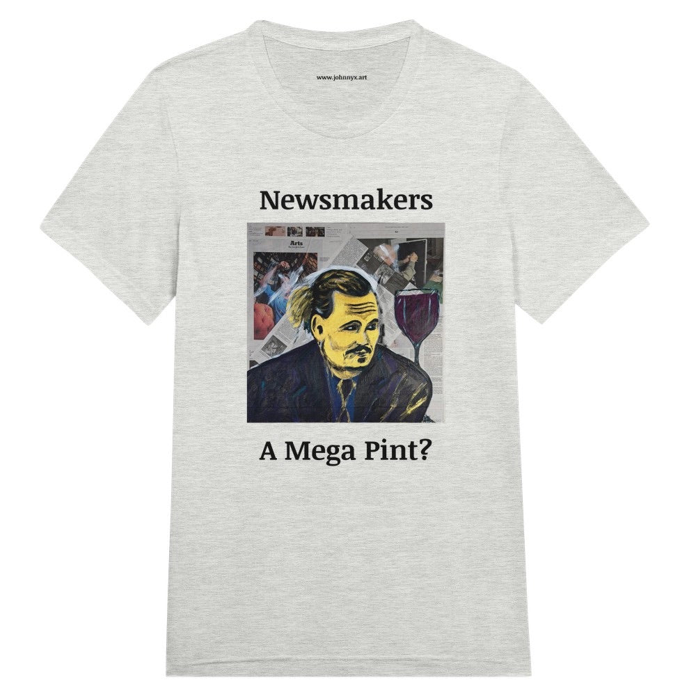 "Newsmakers - A Mega Pint?" Triblend Unisex Crewneck T-shirt