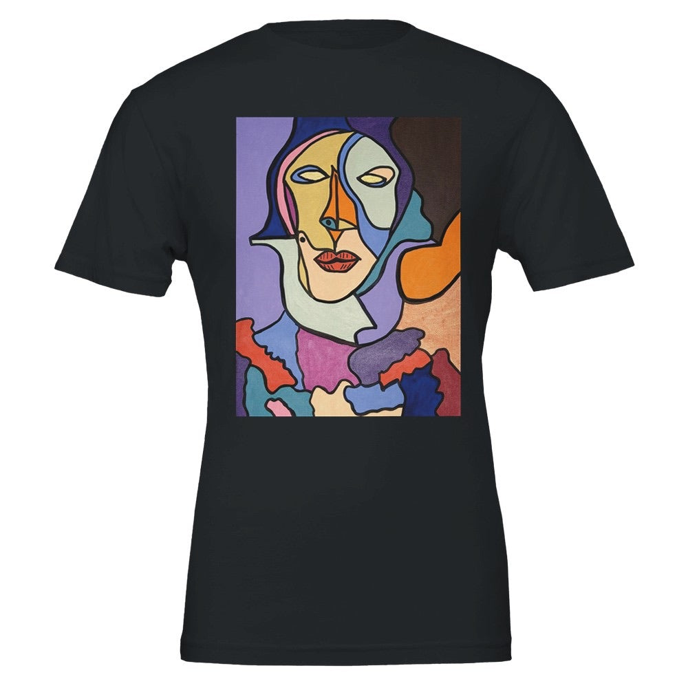 "Fragments of a Woman" Men's Oversized Drop-Shoulder Crewneck T-Shirt