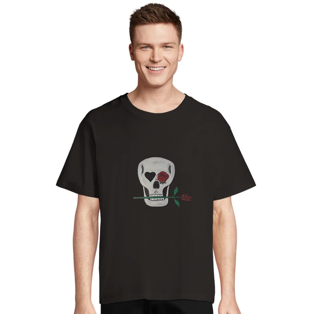 Skull and Roses Premium Unisex Crewneck T-shirt