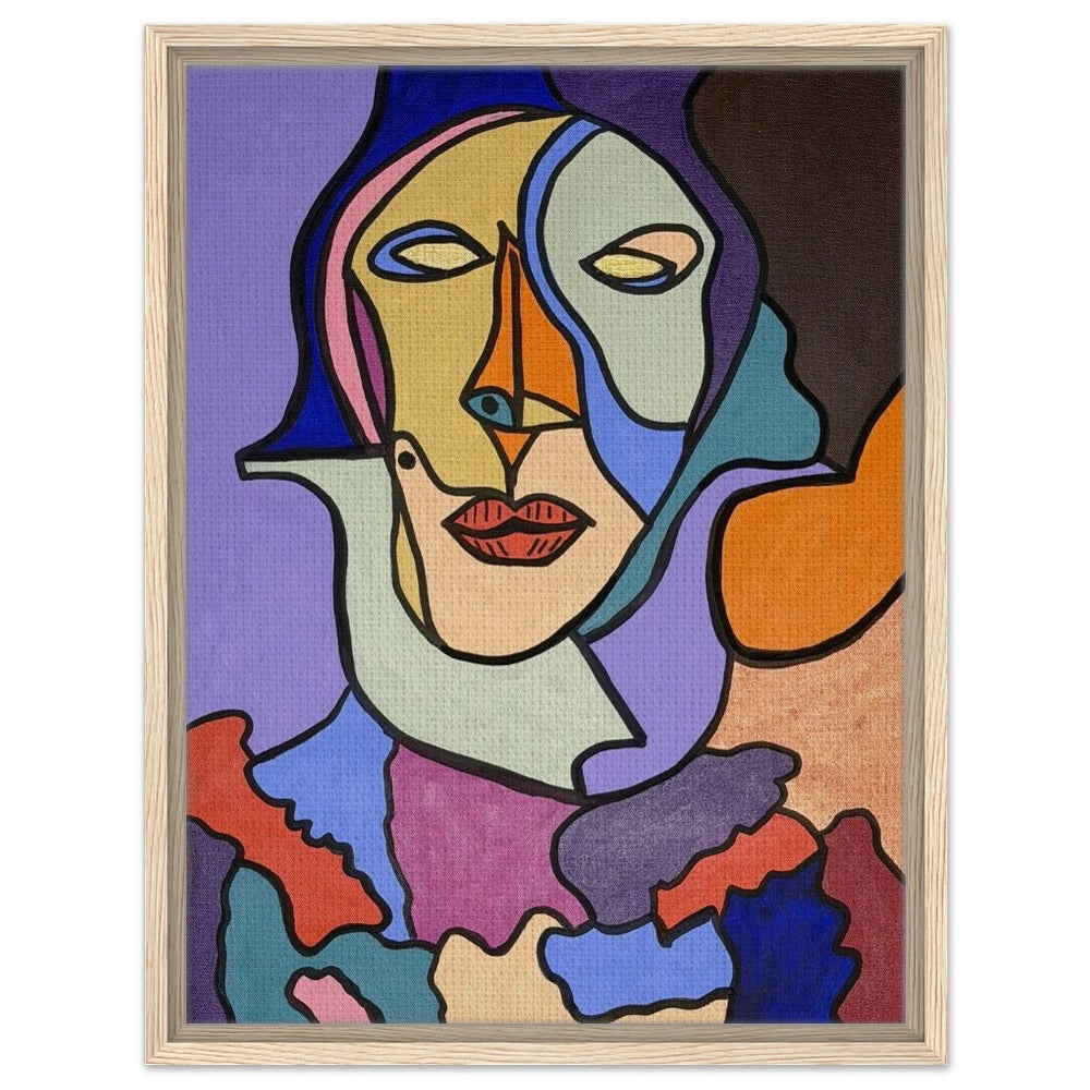 "Fragments of a Woman" Framed Canvas 45x60 cm / 18x24″
