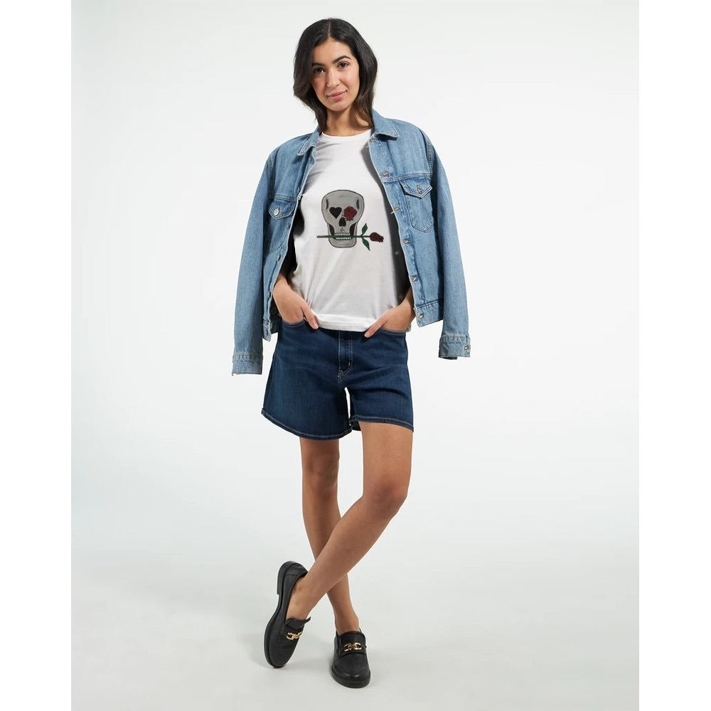 Skull and Roses Premium Unisex Crewneck T-shirt