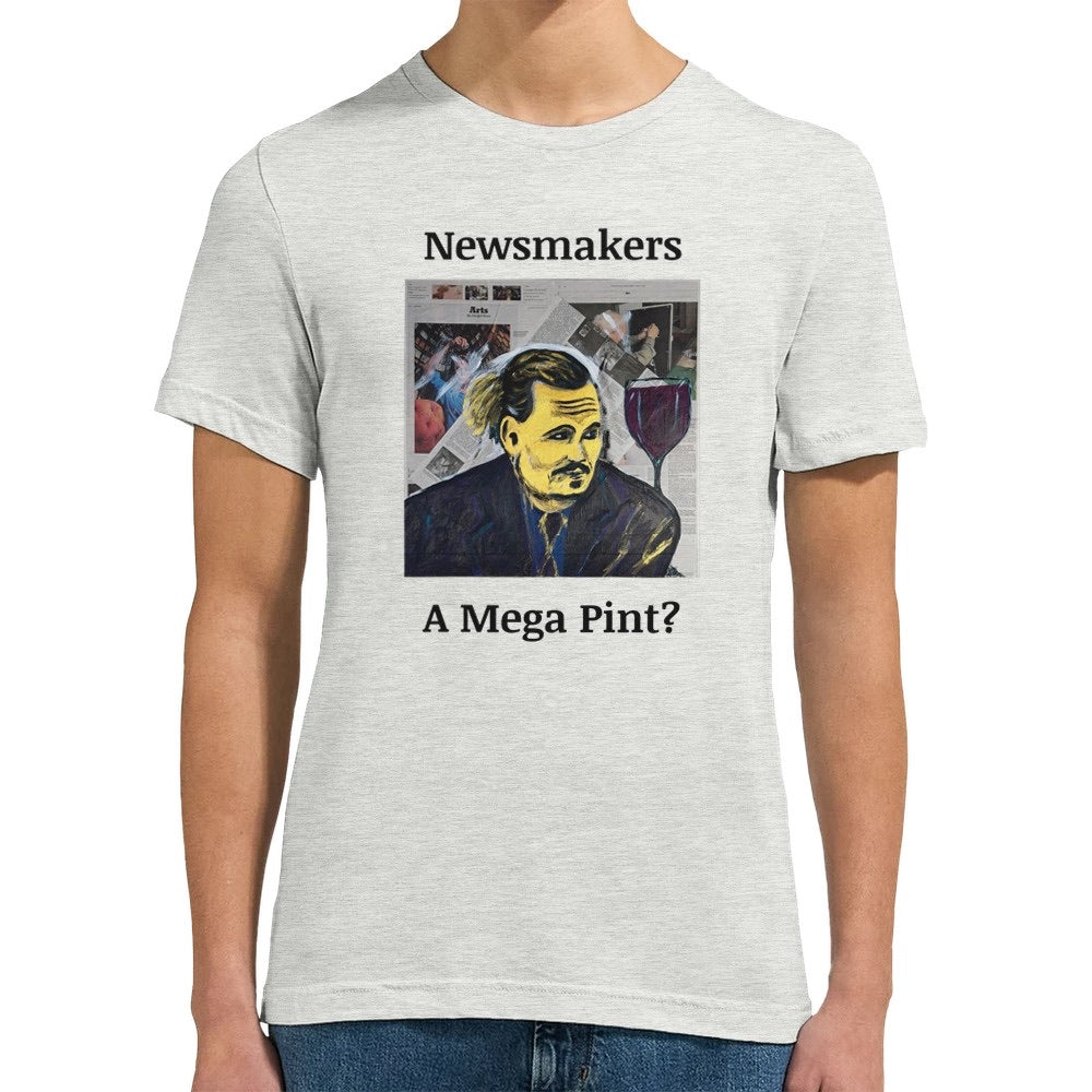 "Newsmakers - A Mega Pint?" Triblend Unisex Crewneck T-shirt