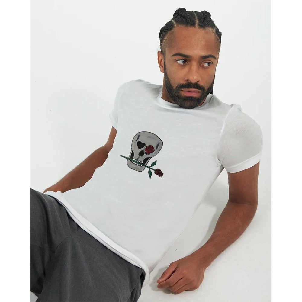 Skull and Roses Premium Unisex Crewneck T-shirt