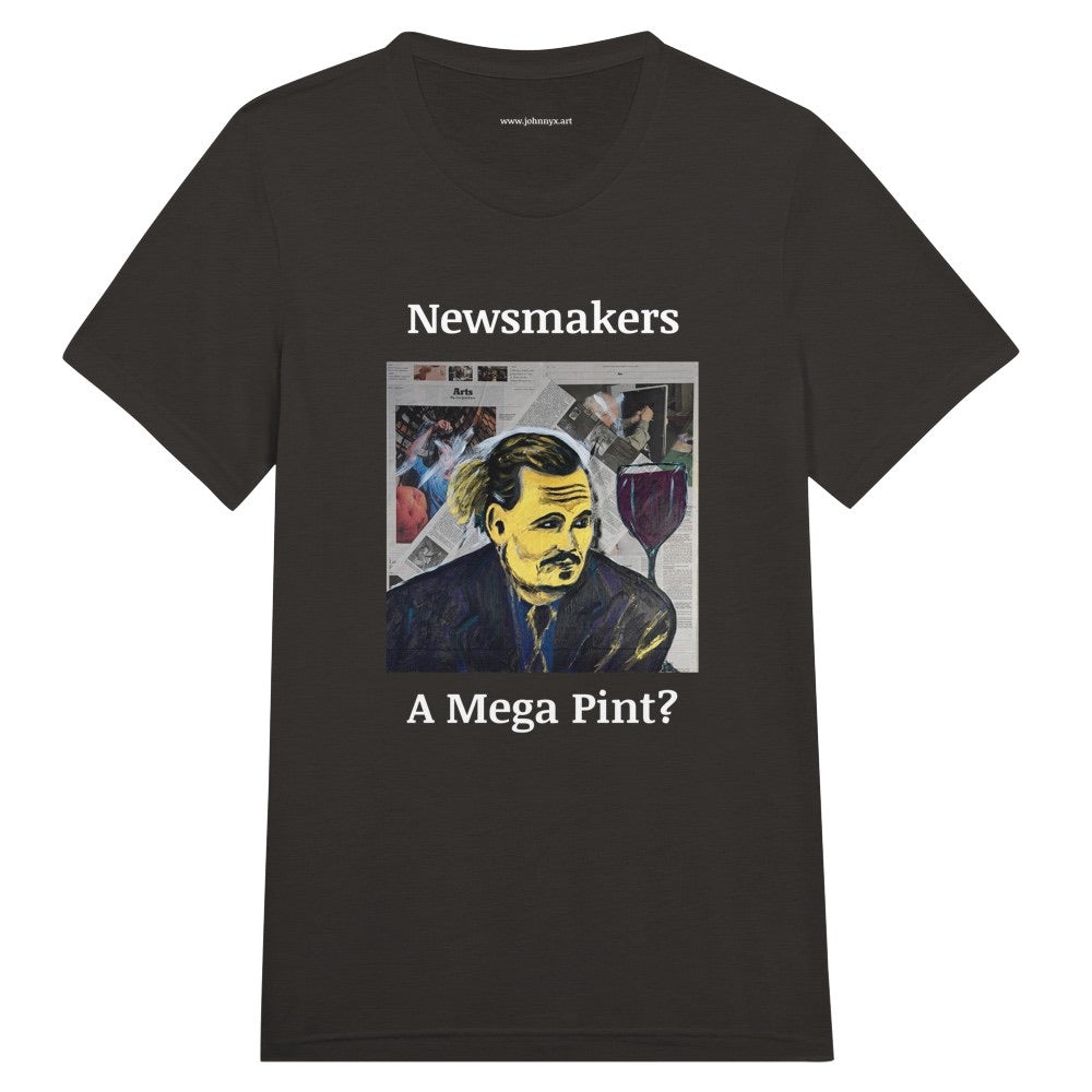 "Newsmakers - A Mega Pint?" Triblend Unisex Crewneck T-shirt