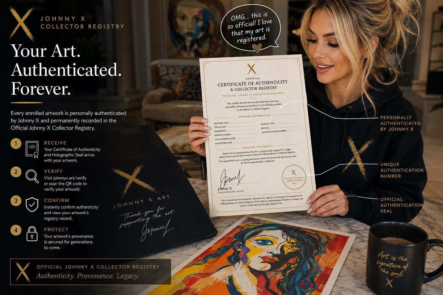 Johnny X Collector Registry Enrollment