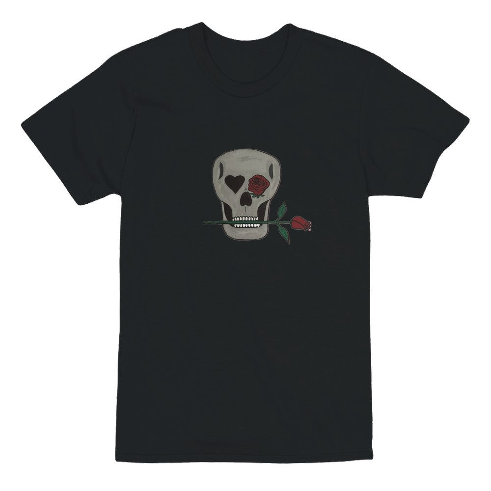 Skull and Roses Unisex Heavyweight T-Shirt