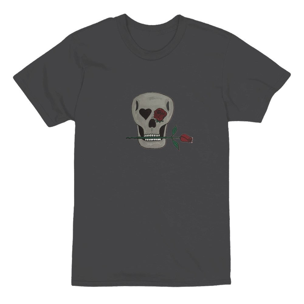 Skull and Roses Unisex Heavyweight T-Shirt