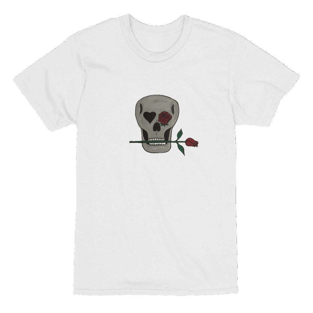 Skull and Roses Unisex Heavyweight T-Shirt