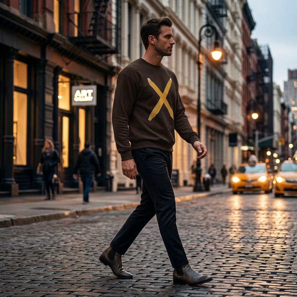 The Johnny X Collection Classic Unisex Crewneck Sweatshirt